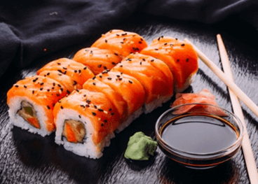 livraison SAUMON Roll's à  sushi mainville 45390